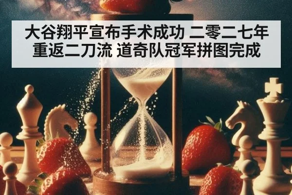 大谷翔平宣布手术成功 二零二七年重返二刀流 道奇队冠军拼图完成